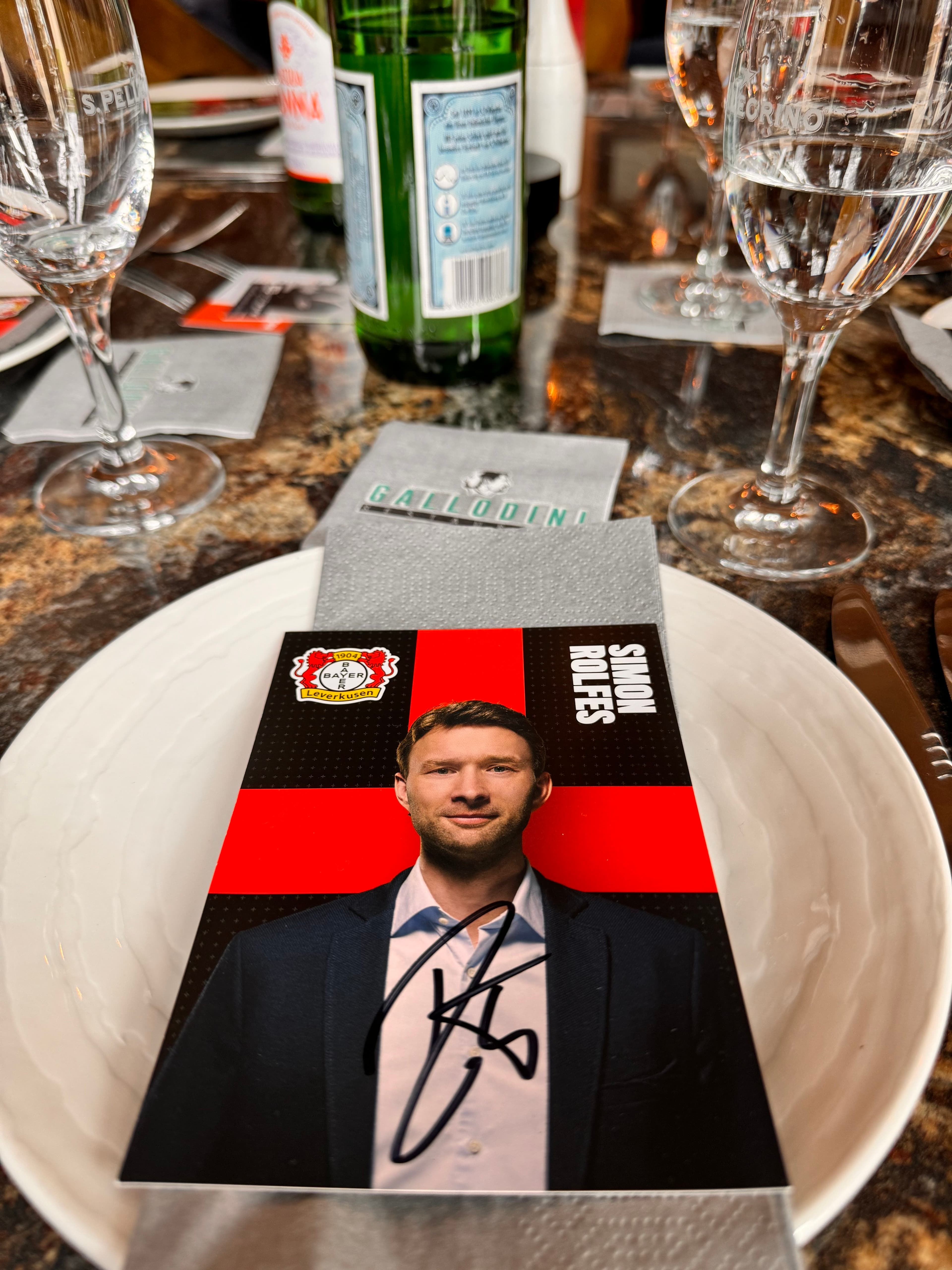 Gedeckter Tisch in der Loge